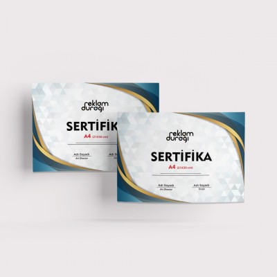 SERTİFİKA ( 200 GR. ) 25 ADET