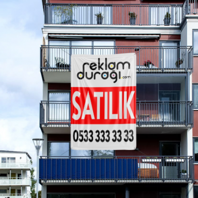 440 Gr. Avrupa Vinil Branda Emlak Afişi