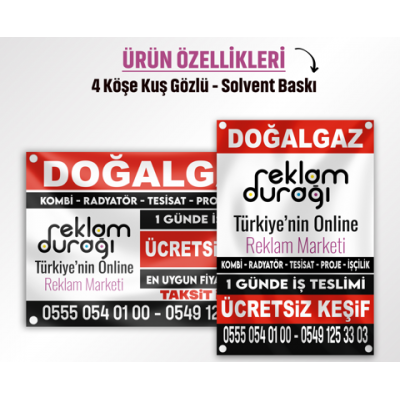 50x70 Doğalgaz Afişi