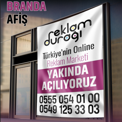 Büyük Ebat 440 Gr. Avrupa Vinil Branda Emlak Afişi