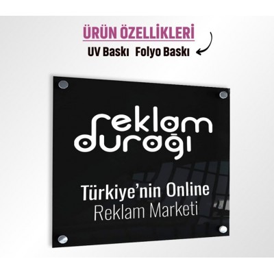 Pleksi Kapı Tabelası