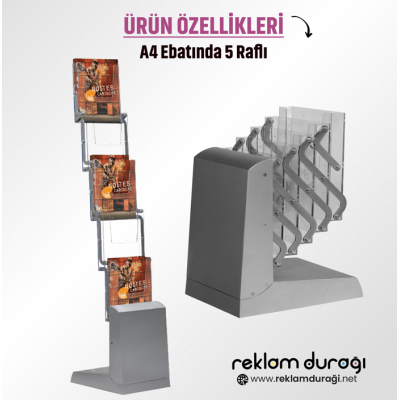 Zikzak Broşür Tutucu